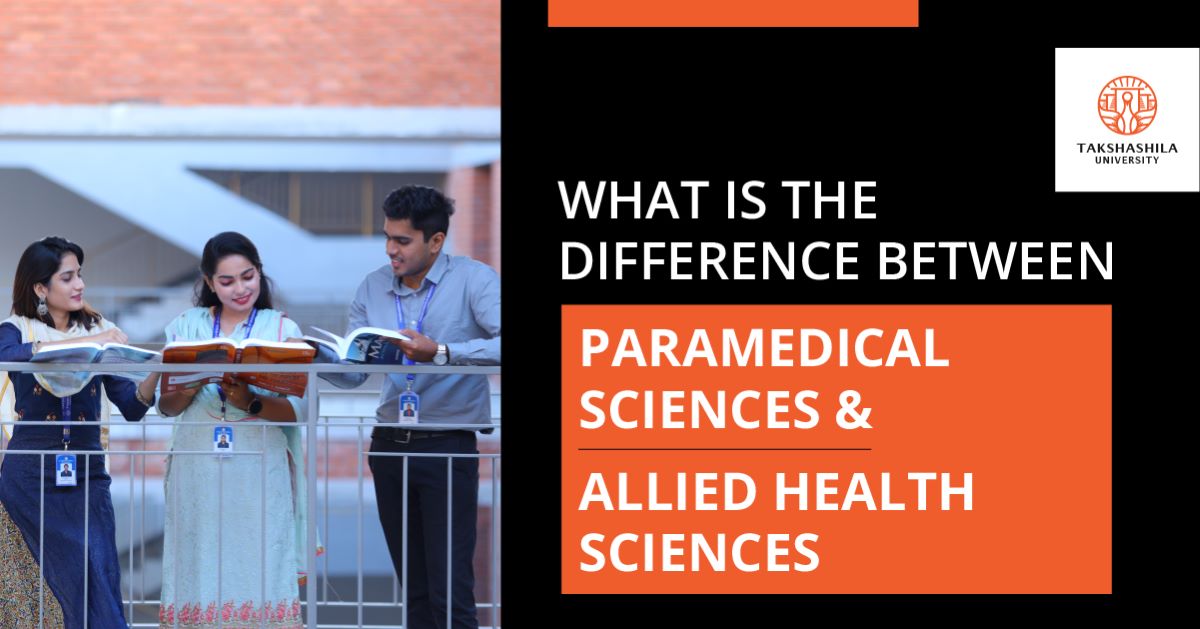 difference between paramedical sciences and allied health sciences